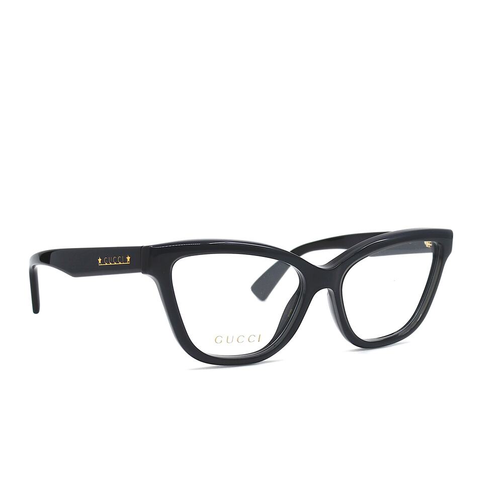 Gucci GG1589O 001 Black Eyeglasses Frames 55-16-145 Authentic New Italy - Picture 3 of 16